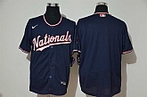 Nationals Blank Navy Nike Cool Base Jersey,baseball caps,new era cap wholesale,wholesale hats